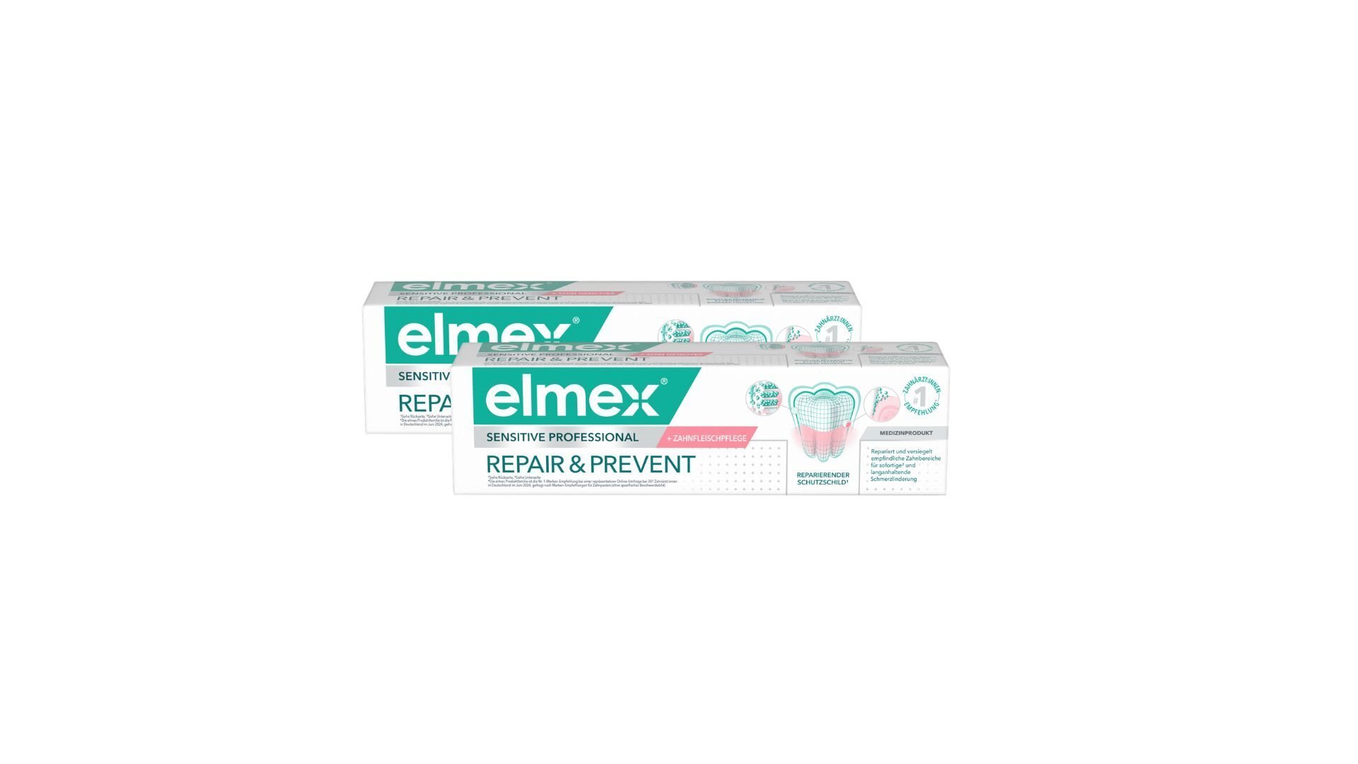 Foto elmex SENSITIVE PROFESSIONAL REPAIR & PREVENT Zahnpasta 2 Tube 75 ml