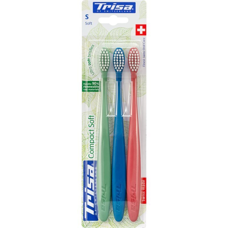 Foto Trisa Zahnbürste Compact Soft soft Trio Special Edition