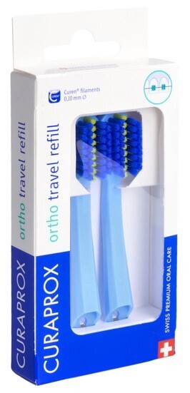 Foto Curaprox CS 5460 Travel Set Ortho refill blau