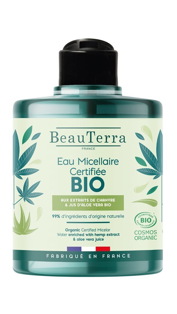Foto BeauTerra Mizellenwasser Hanf & Aloe Vera Bio Flasche 500 ml