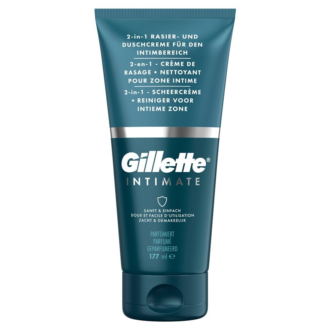 Foto Gillette Intimate 2in1 Rasiercreme für den Intimbereich Tube 177 ml