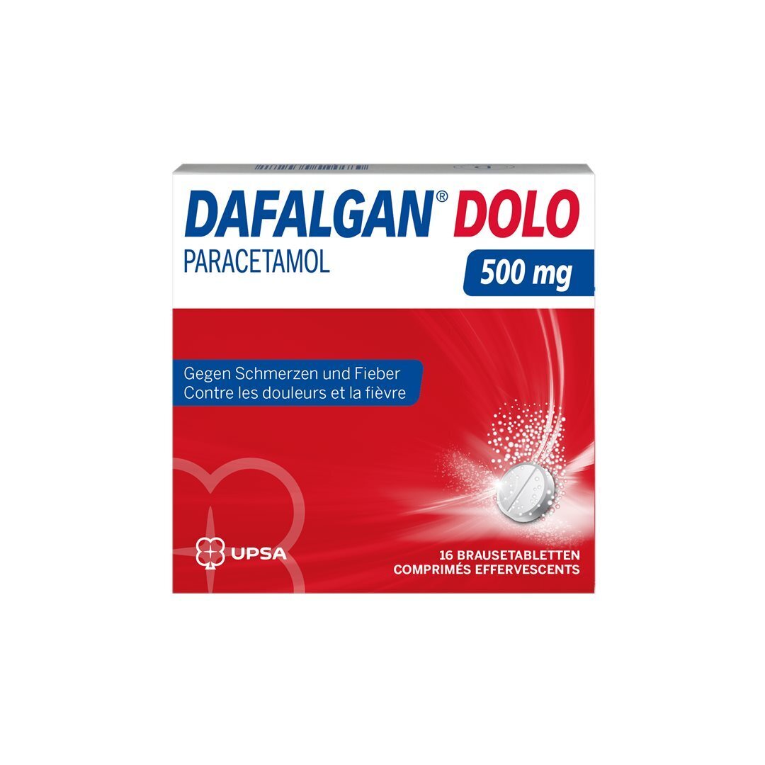 Foto Dafalgan Dolo Brausetabletten 500 mg 16 Stk