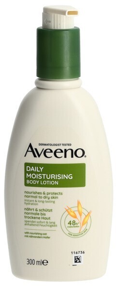 Foto Aveeno Daily Moisturising Body Lotion Flasche 300 ml