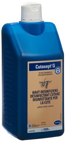 Foto Cutasept G Lösung gefärbt Flasche 1000 ml