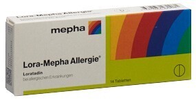 Foto Lora-Mepha Allergie Tabletten 10 mg 14 Stk
