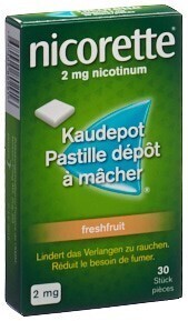 Foto Nicorette Freshfruit Kaudepots 2 mg 30 Stk