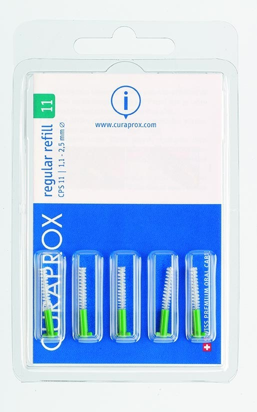Foto Curaprox CPS 11 Regular Interdentalbürste grün 5 Stk