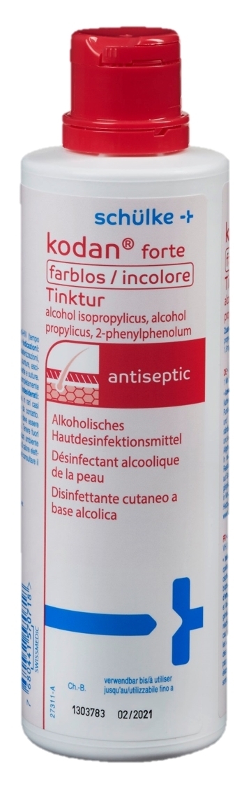 Foto kodan forte farblos Lösung mit Verschluss Flasche 250 ml