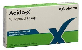 Foto Acido-X Filmtabletten 20 mg 7 Stk