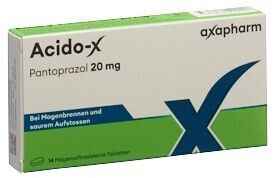 Foto Acido-X Filmtabletten 20 mg 14 Stk