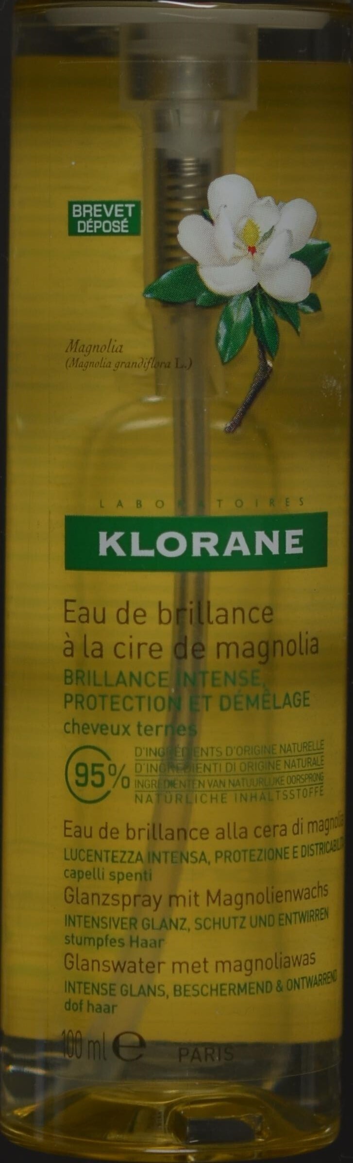 Foto Klorane Glanzspray Spray Magnolienwachs 100 ml