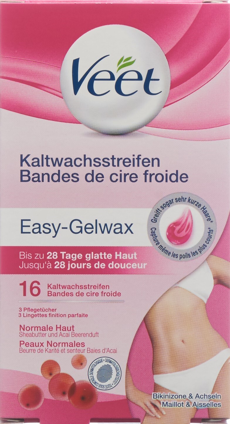 Foto VEET Kaltwachsstreifen Achseln Bikini 16 Stk