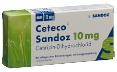 Foto Ceteco Sandoz Filmtabletten 10 mg 10 Stk