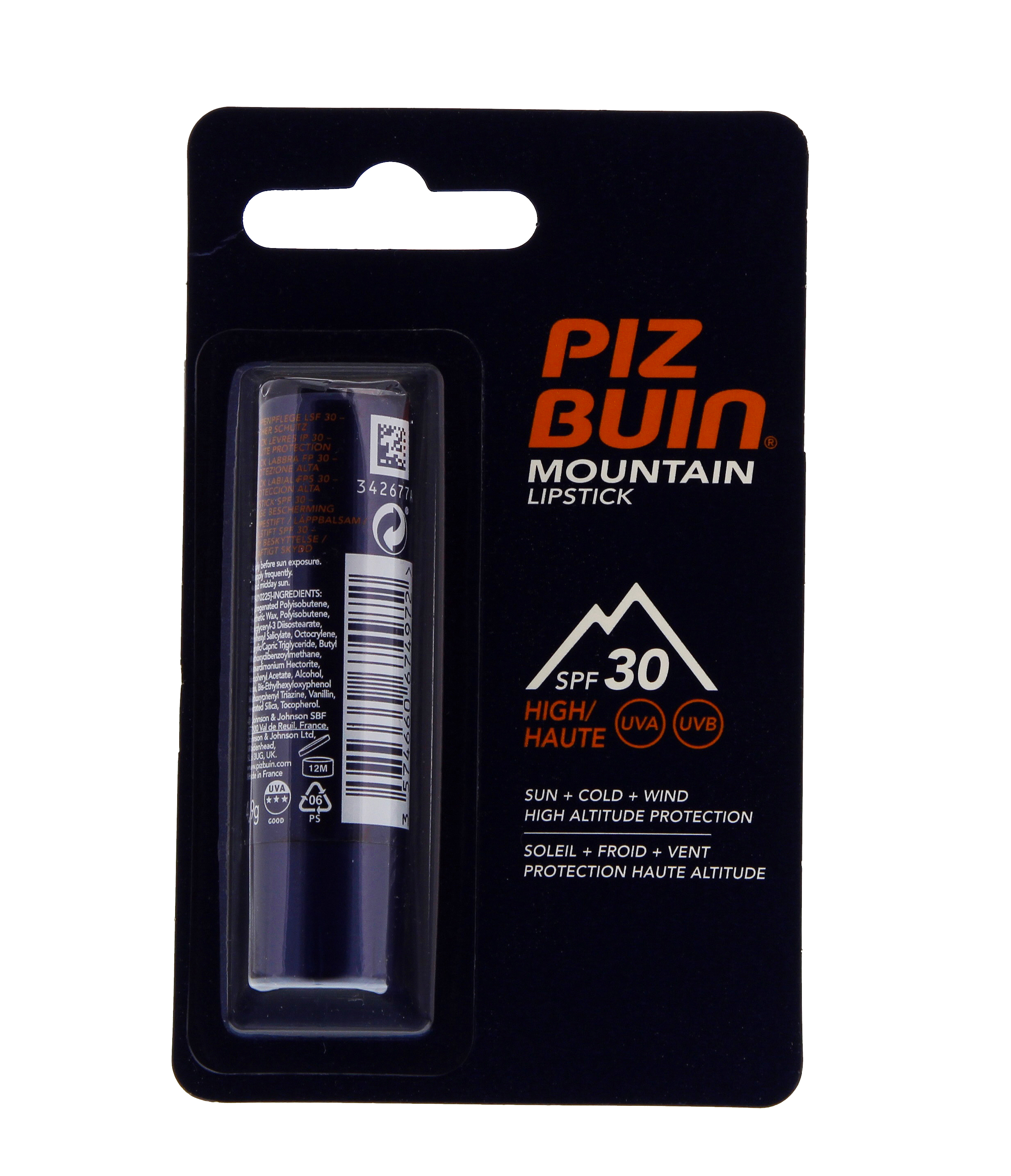 Foto Piz Buin Mountain Sun Lipstick SPF 30 4.9 g