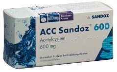 Foto ACC Sandoz Brausetabletten 600 mg mit Brombeeraroma Dose 10 Stk