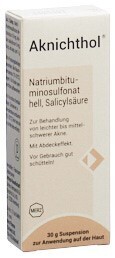 Foto Aknichthol Suspension Flasche 30 g