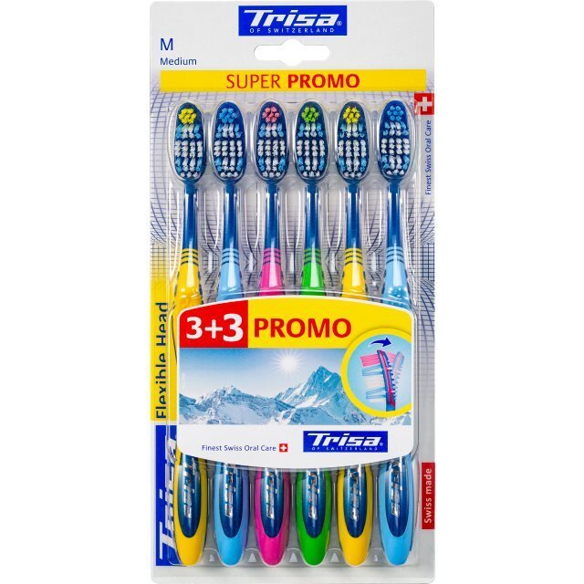 Foto Trisa Flexible Head Jubiläumspromo Pack medium 6 Stk