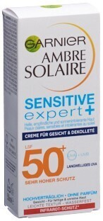 Foto Ambre Solaire Gesichtscreme Sensitive Expert+ SF50+ 50 ml