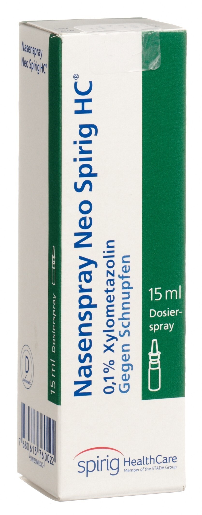 Foto Nasenspray Neo Spirig HC 0.1 % Dosierspr 15 ml