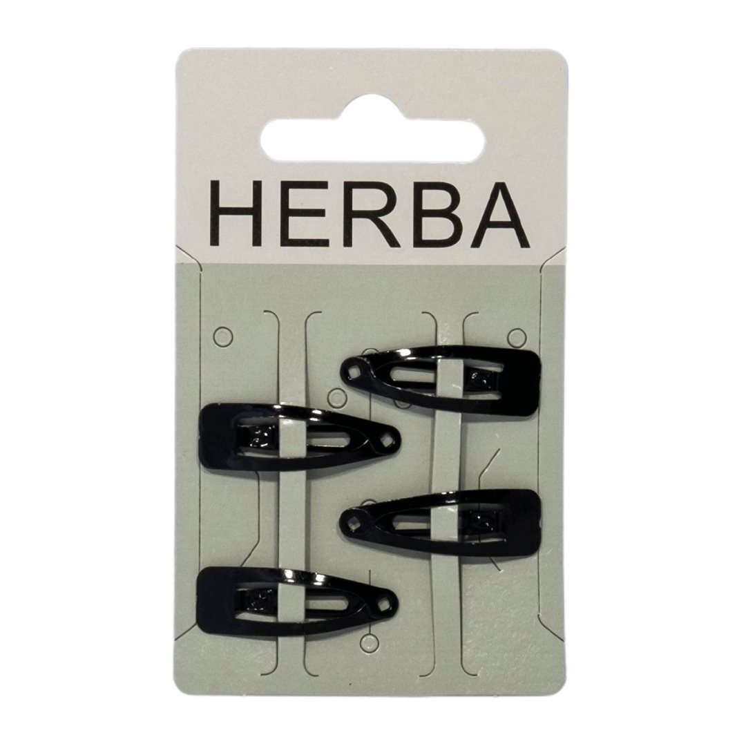 Foto Herba Clips 3.1cm schwarz 4 Stk