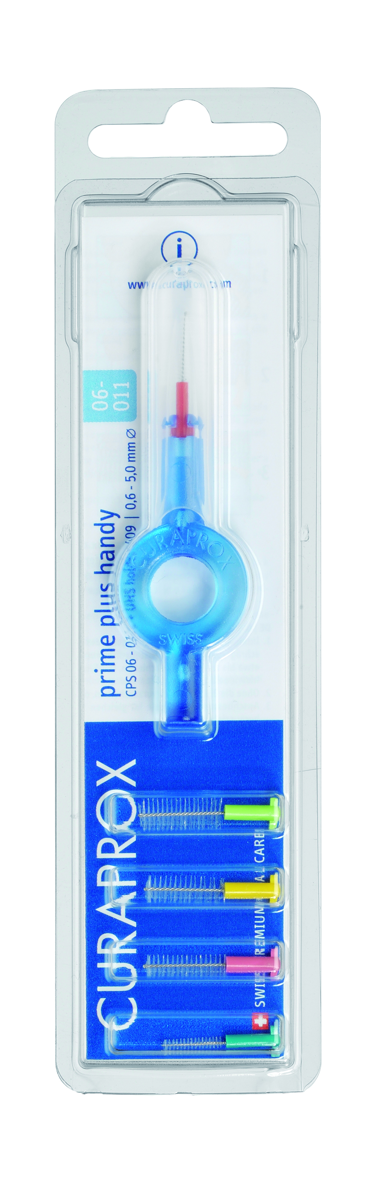 Foto Curaprox CPS prime plus handy mixed 5 Interdentalbürsten +Halter
