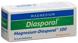 Foto Magnesium Diasporal Lutschtabletten 100 mg Orangenaroma 50 Stk