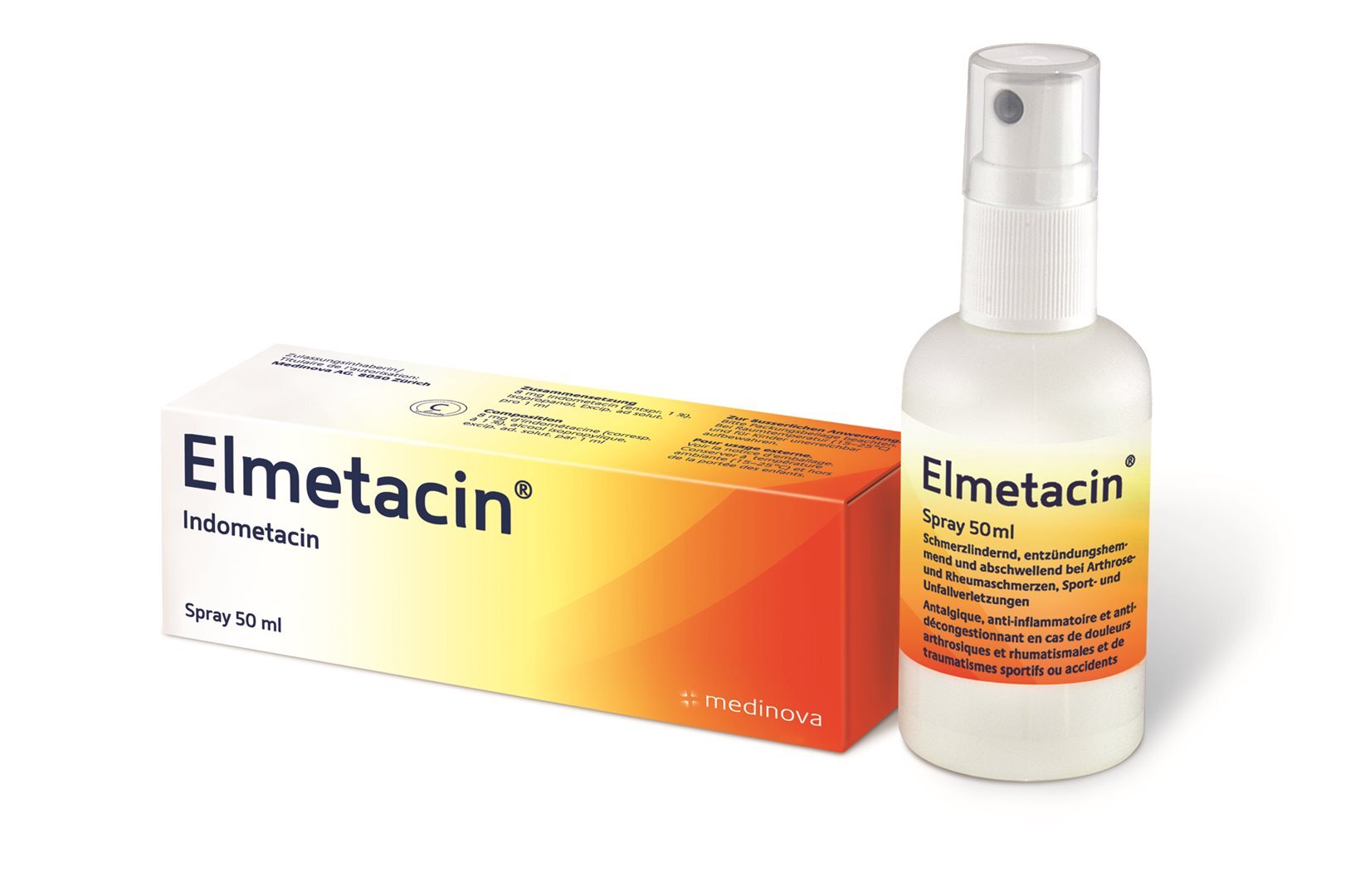 Foto Elmetacin Lösung 1 % Spr 50 ml