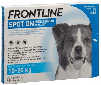 Foto Frontline Spot On Hund M Liste D 3 x 1.34 ml
