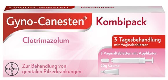 Foto Gyno-Canesten Kombipack 3 Vaginaltabletten und 20 g Creme