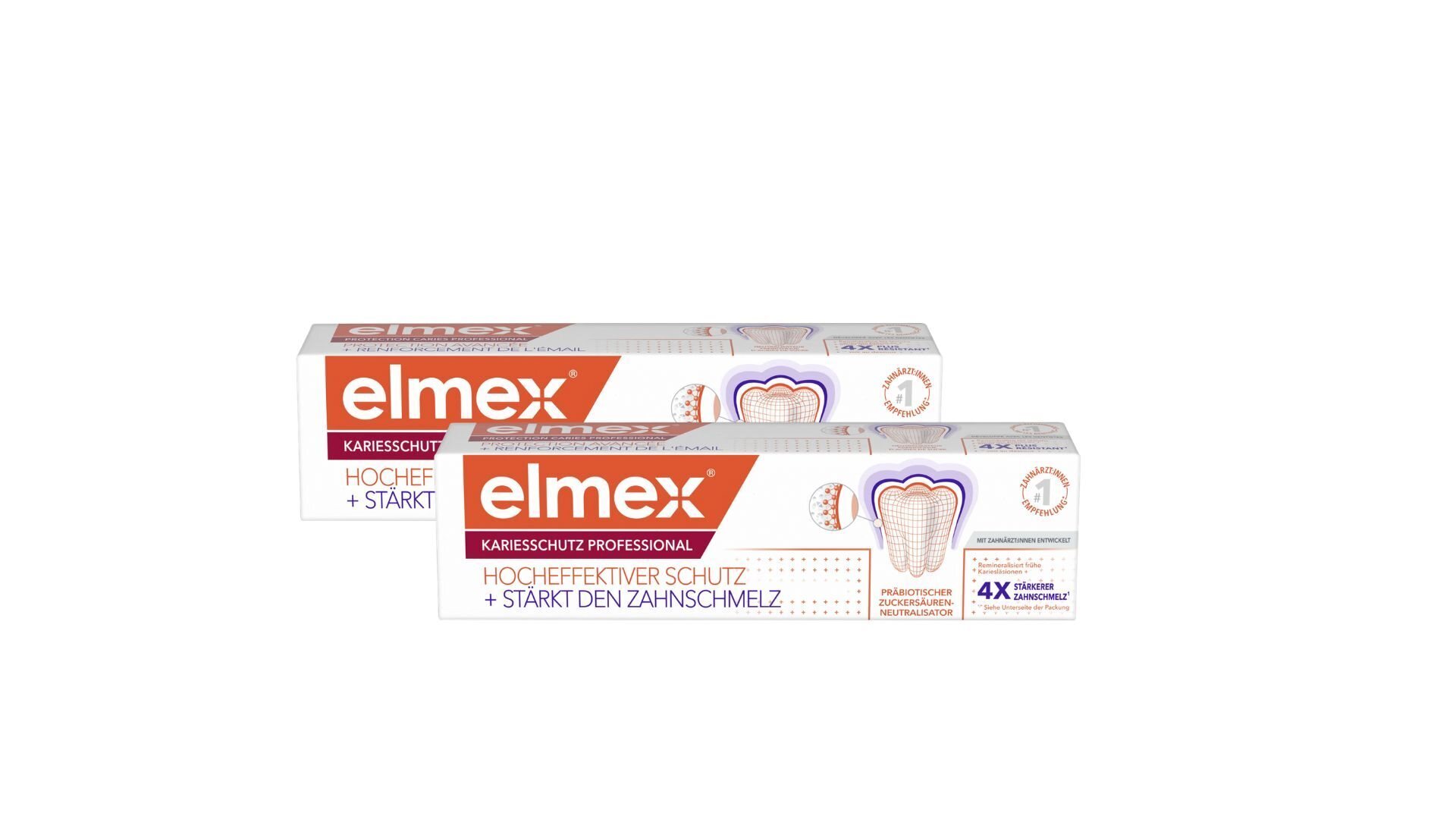 Foto elmex KARIESSCHUTZ PROFESSIONAL Zahnpasta Duo 2 x 75 ml