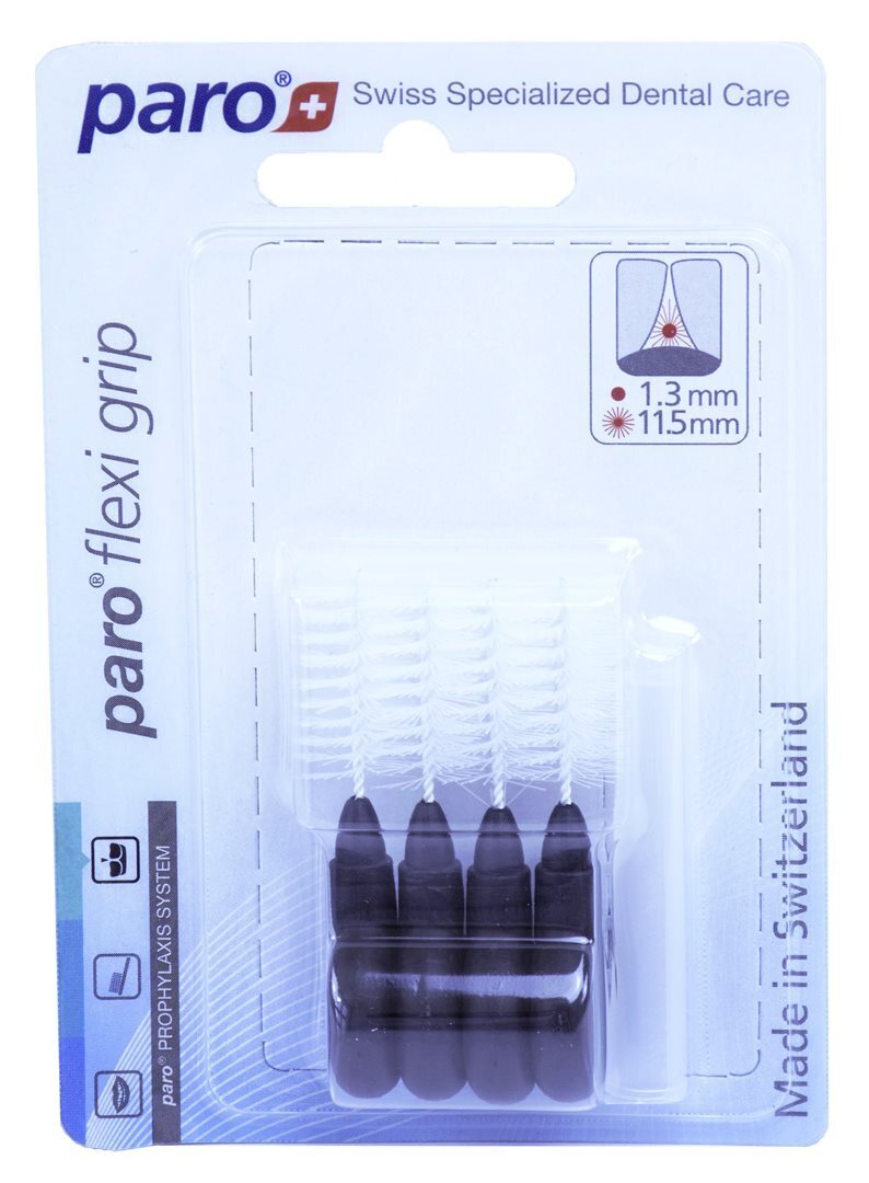 Foto paro Flexi Grip 1.3/11.5mm schwarz grob 4 Stk