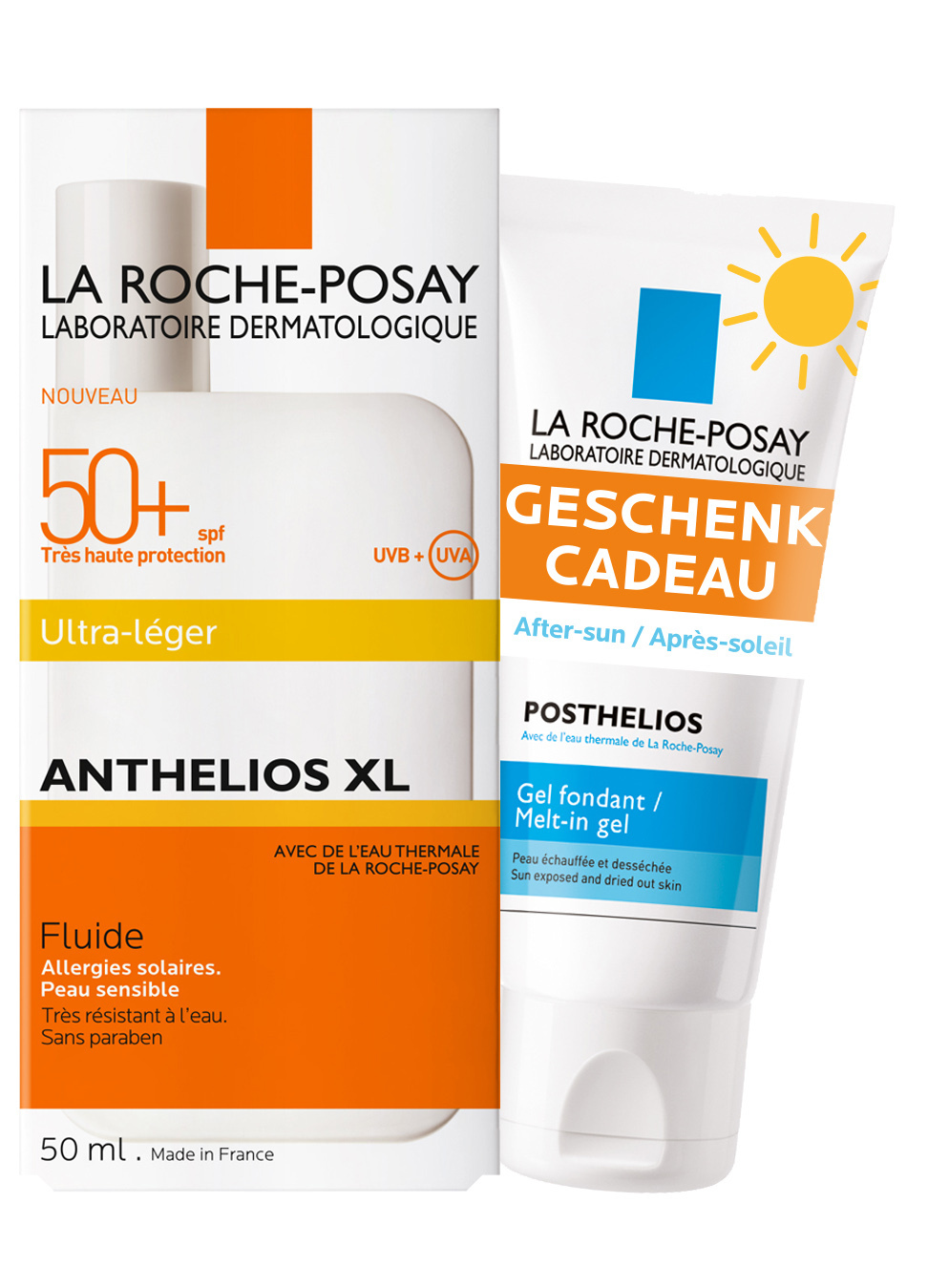 Foto La Roche Posay Anthelios Fluid 50+ 50ml+Posthelios 40ml