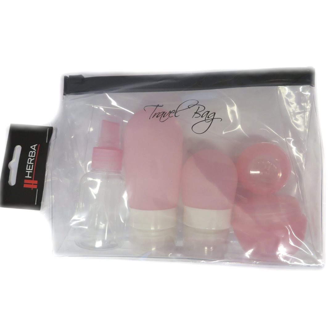 Foto Herba Travel Bag Reise Necessaire Set rosa mit Ritter