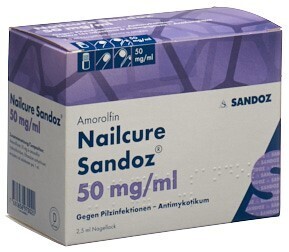 Foto Nailcure Sandoz Nagellack 50 mg/ml Flasche 2.5 ml