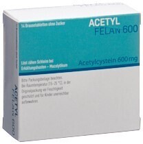 Foto Acetylfelan Brausetabletten 600 mg Dose 14 Stk