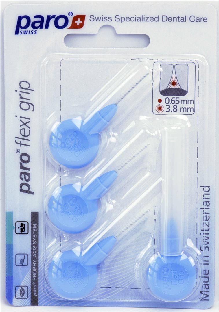 Foto paro Flexi Grip 3.8mm hellblau fein 4 Stk