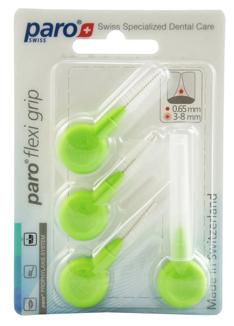 Foto paro Flexi Grip 3/8.0mm hellgrün medium konisch 4 Stk