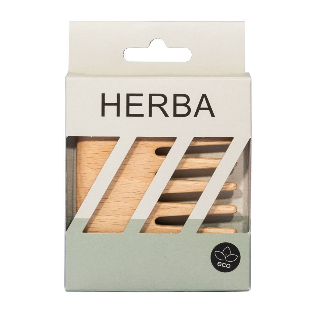 Foto Herba Strähnen-Taschenkamm Buchenholz