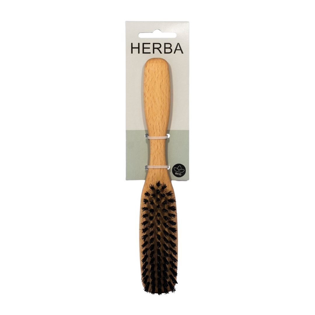 Foto Herba Haarbürste Wildschweinborsten 21.5cm Buchenholz