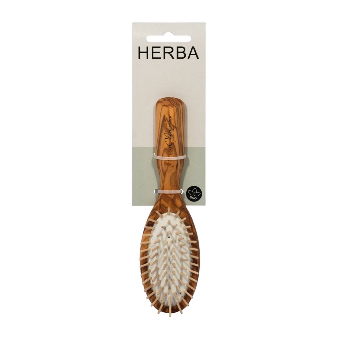 Foto Herba Olivenholzbürste Holzstifte Pneumatic klein