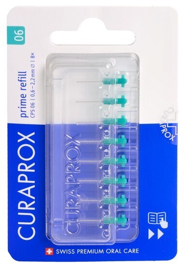 Foto Curaprox CPS 06 prime refill Interdentalbürste türkis 8 Stk