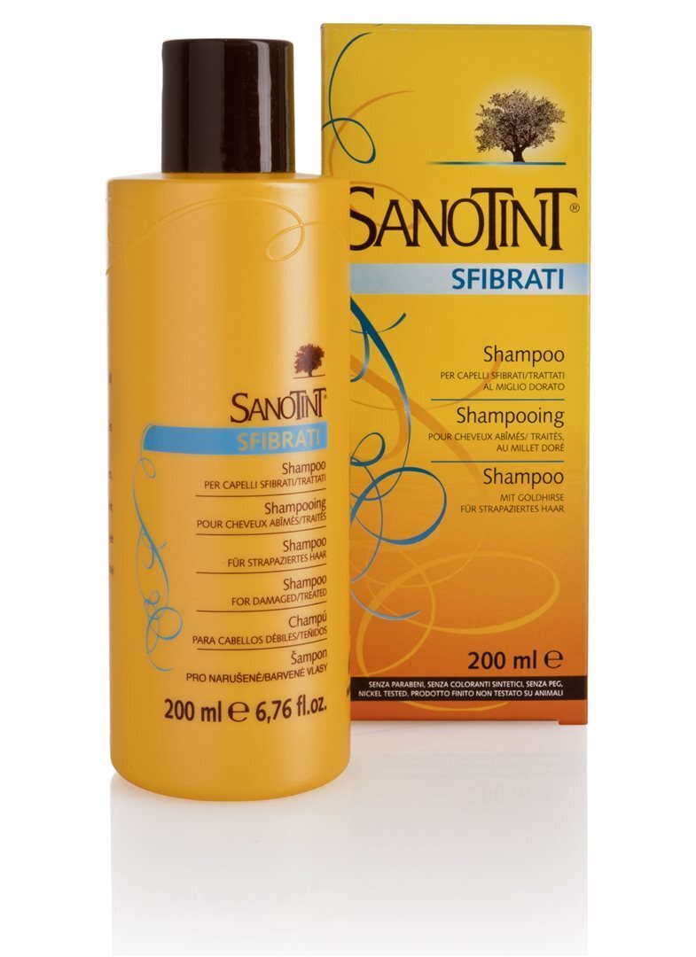 Foto Sanotint Shampoo strapazierte Haare Flasche 200 ml