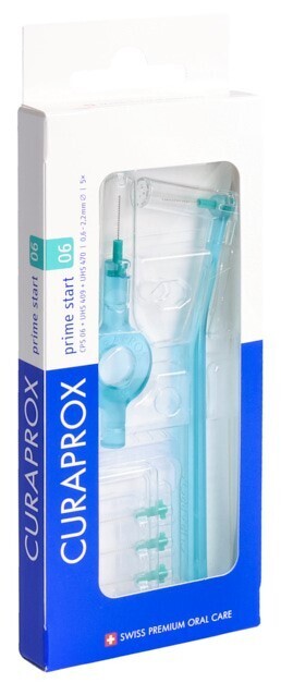 Foto Curaprox CPS 06 prime start 5 Interdentalbürsten +UHS 409&470