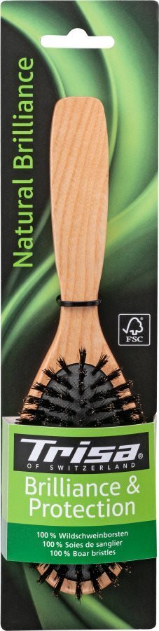 Foto Trisa Natural Brilliance Haarbürste reine Borsten