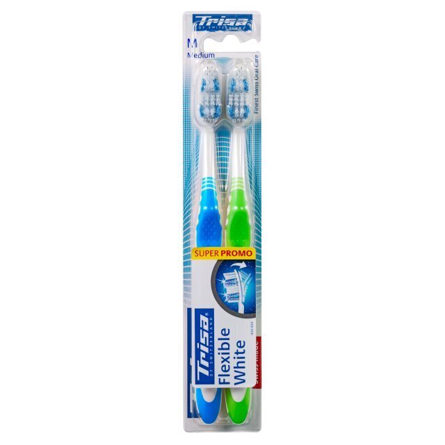 Foto Trisa Flexible White Zahnbürste medium DUO
