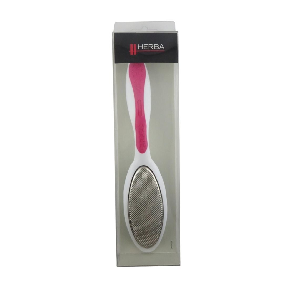 Foto Herba Fussraspel mit Feile grob und fein Softtouch pink