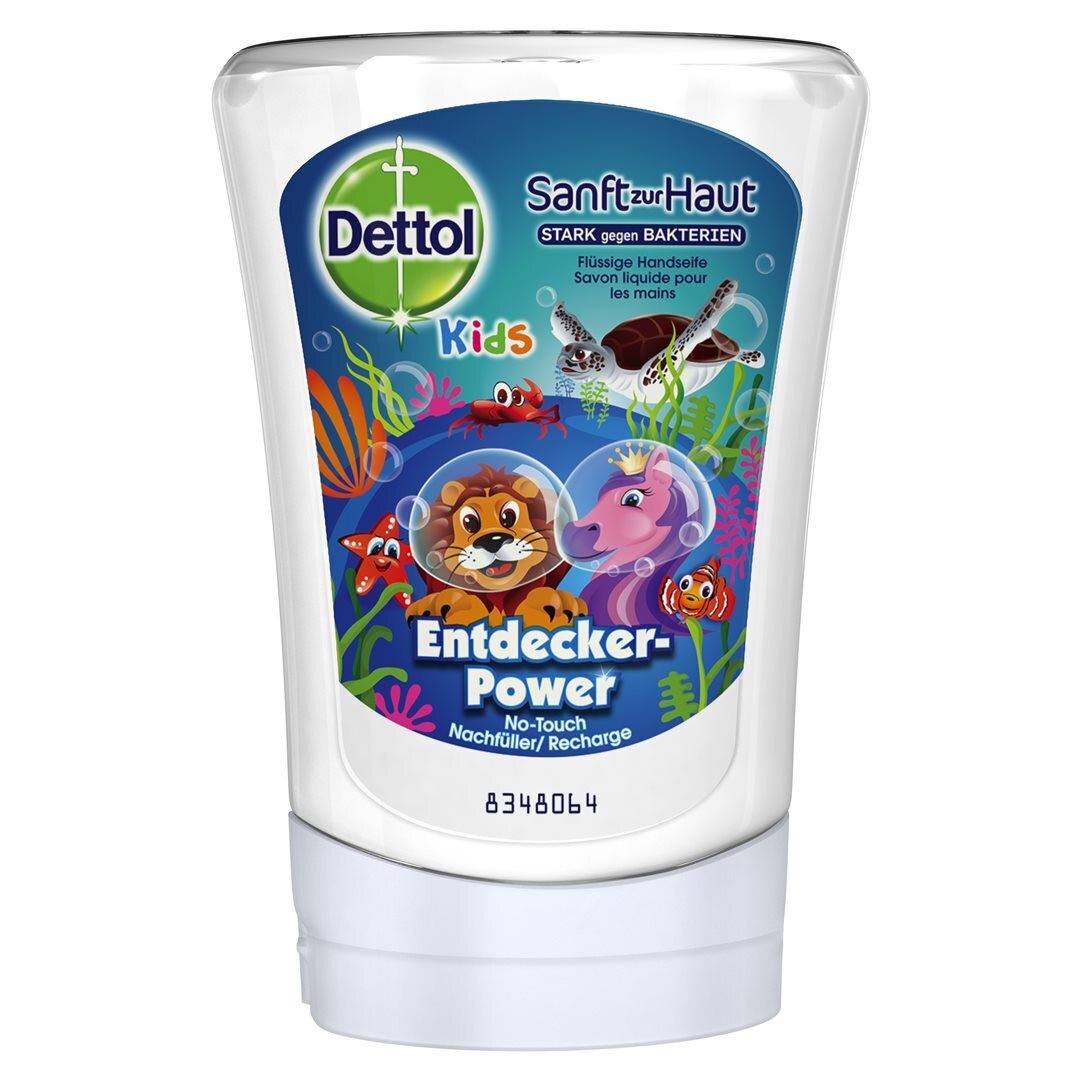 Foto Dettol No-Touch Handseife Nachfüller Kids Lotusblüte & Kamillenöl Entdecker-Power 250 ml