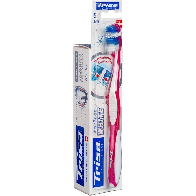 Foto Trisa Zahnpasta White & Zahnbürste Perfect White Soft PROMO