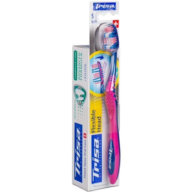 Foto Trisa Zahnpasta Complete Care & Zahnbürste Flex Head Medium PROMO