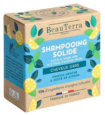 Foto BeauTerra Festes Shampoo fettiges Haar 75 g